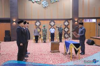 Pj Wali Kota Lantik Empat Pejabat Tinggi di Lingkungan Pemko Pekanbaru